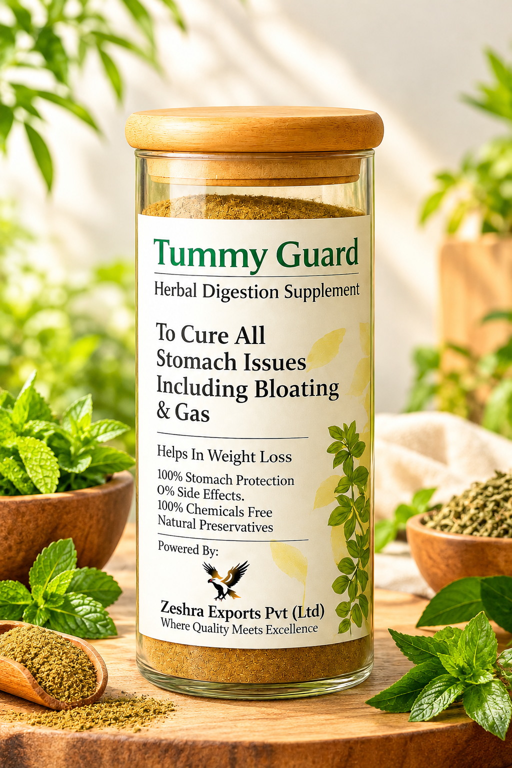 Tummy Guard Herbal Digestion Supplement – Natural Relief for Bloating, Gas & Stomach Comfort